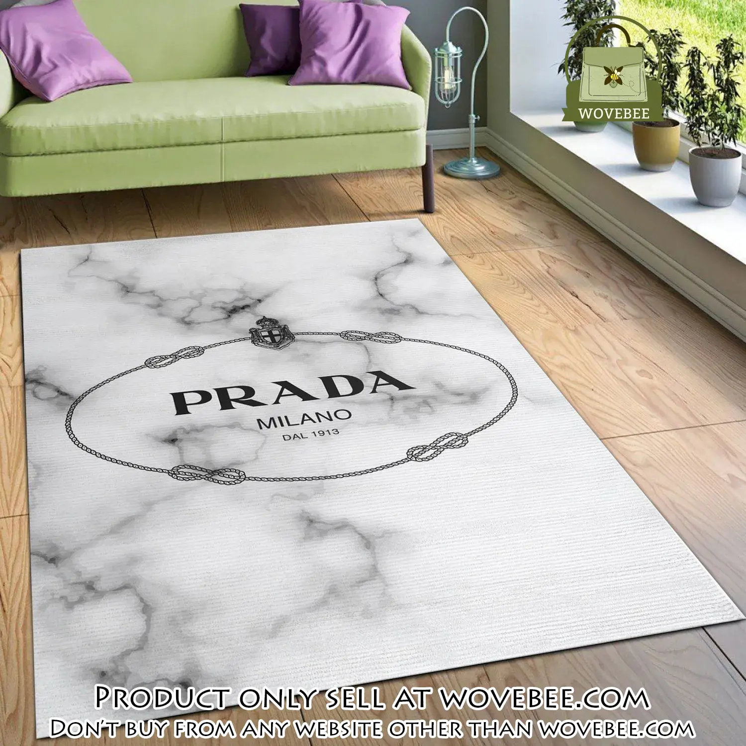 Prada milano rug bedroom rug christmas gift us decor wvb0019836